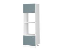 Vicco Armoire Micro-Ondes R-Line, Bleu-Gris, 60cm, pour Une Combinaison Libre au Sein de systèmes de Cuisine modulaires