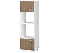 Vicco Armoire micro-ondes R-Line, Chêne Artisan, 60cm Chêne Artisan G