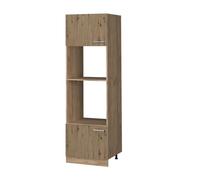 Vicco Armoire Micro-Ondes R-Line, Chêne Artisan, 60cm, pour Une Combinaison Libre au Sein de systèmes de Cuisine modulaires