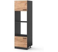 Vicco Armoire micro-ondes R-Line, Chêne de force doré, 60cm Chêne de force doré G
