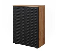 Vicco Armoire midisch Irma, Force d'or Chêne/Vert, 60x81cm, pour Le Rangement dans la Salle de Bain et Compatible avec la série Irma