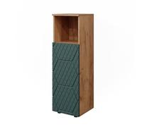 Vicco Armoire midisch Irma, Vert/Force de l'or Chêne, 30x95cm, pour Le Rangement des Accessoires de Salle de Bain et Compatible avec Irma