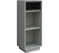 Vicco Armoire Midischrank Beatrice, 38x93cm avec 3 compartiments, Gris/Anthracite