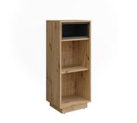 Vicco Armoire Midischrank Beatrice, Chêne Artisan/Anthracite, 38x93cm avec 3 Compartiments