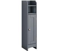 Vicco Armoire Midischrank Bianco, Gris, 18x81cm avec 5 compartiments Gris