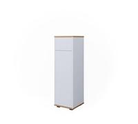 Vicco Armoire Midischrank Didi, Blanc/Artisan, 30x97cm avec tiroir, pour Le Rangement des Accessoires de Salle de Bain et des Articles de Toilette