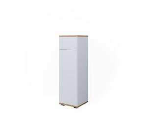Vicco Armoire Midischrank Didi, Blanc/Artisan, 30x97cm avec tiroir, pour Le Rangement des Accessoires de Salle de Bain et des Articles de Toilette