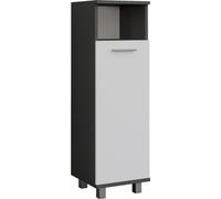 Vicco Armoire Midischrank Ilias, 30.2x95cm avec porte, Anthracite/blanc