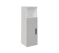 Vicco Armoire Midischrank Irma, Blanc/Blanc Brillant, 30x93cm avec Porte