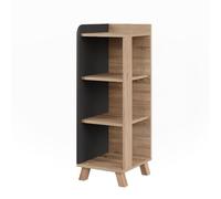 Vicco Armoire Midischrank Karen, Sonoma/Anthracite, 30x90cm avec 4 étagères