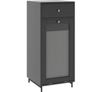 Vicco Armoire Midischrank Malte, Gris, 40x96cm avec tiroir Gris