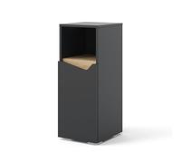 Vicco Armoire Midischrank Marelle, Anthracite/Anthracite, 30 x 74.5 cm avec Porte et Compartiment Ouvert