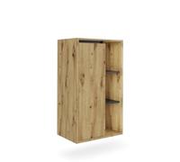 Vicco Armoire Midischrank Viola, Artisan/Gris, 50x86cm avec des étagères Ouvertes, adapté au Montage Mural et Compatible avec la série Viola