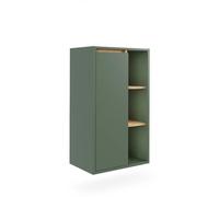 Vicco Armoire Midischrank Viola, Vert/Artisan, 50x86cm avec des étagères Ouvertes