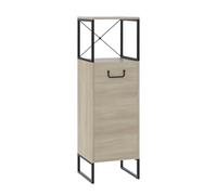 Vicco Armoire Midischrank Vionna, Chêne/Noir, 36x116.5cm