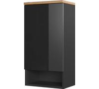 Vicco armoire murale de salle de bain Eden, 40 x 77 cm, Anthracite/Chêne Artisan