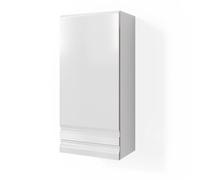 Vicco Armoire Murale de Salle de Bain Fredd, Blanc Haute Brillance, 36 x 77 cm