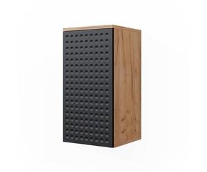 Vicco Armoire Murale Irma, Anthracite à Pois, 30x59cm 2 Compartiments, Salle de Bain, adapté à la Fixation Murale et combinable avec d'autres Meubles Irma