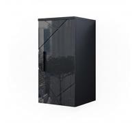 Vicco Armoire Murale Irma, Anthracite Haute Brillance, 30x59cm | 1 Porte · 2 compartiments · Rangement fermé · Pour accessoires de salle de bains · Rangement bien organisé