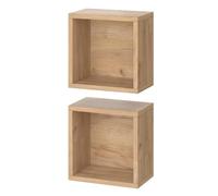 Vicco Armoire Murale Senyo, Chêne de Force doré, 25x25cm Set de 2