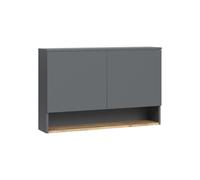 Vicco Armoire Murale Viktor, Anthracite/Chêne doré, 93.6x60cm | 2 Portes · 3 compartiments · Rangement fermé · Pour accessoires de salle de bains · Rangement bien organisé