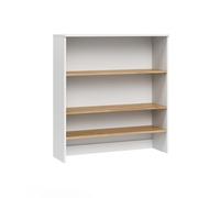 Vicco Armoire Murale Viktor, Blanc/Artisan, 93.6x100.4cm avec des étagères Ouvertes