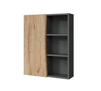 Vicco Armoire Murale Willow, Artisan, 56x70cm | 1 Porte · 6 compartiments · Rangement fermé · Pour accessoires de salle de bains · Rangement bien organisé
