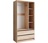 Vicco Armoire pour enfants Elmo, 100 x 200 cm avec 2 tiroirs, Sonoma