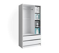 Vicco Armoire pour Enfants Elmo, Blanc, 100x200cm