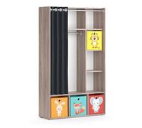 Vicco Armoire pour Enfants Luigi, Sonoma, 105.8 x 178.1 cm avec boîtes Pliantes (Multicolores)