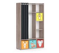 Vicco Armoire pour Enfants Luigi, Sonoma, 105.8 x 178.1 cm avec boîtes Pliantes (Multicolores)