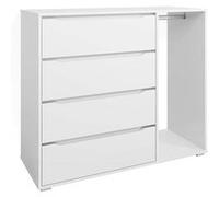 Vicco Armoire pour enfants Ruben, 120 x 101.9 cm avec 4 tiroirs, Blanc