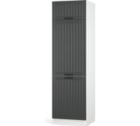 Vicco armoire pour frigo Fame-Line, 60 cm, Anthracite/Blanc
