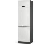 Vicco armoire pour frigo Fame-Line, 60 cm, Blanc campagne/Anthracite