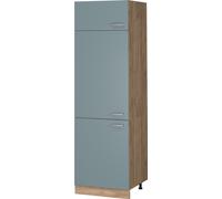 Vicco armoire pour frigo R-Line, 60 cm, Bleu-gris/Chêne de force doré