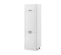 Vicco Armoire pour frigo R-Line, Blanc Campagne, 60cm, pour Une Combinaison Libre au Sein de systèmes de Cuisine modulaires