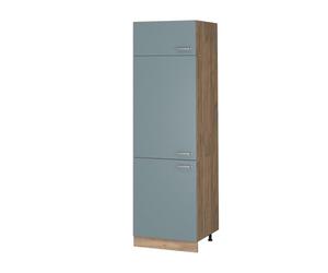 Vicco Armoire pour frigo R-Line, Bleu-Gris, 60cm, pour Une Combinaison Libre au Sein de systèmes de Cuisine modulaires
