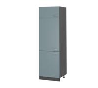 Vicco Armoire pour frigo R-Line, Bleu-Gris/Anthracite, 60 cm