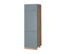 Vicco Armoire pour frigo R-Line, Bleu-Gris/Chêne de Force doré, 60 cm