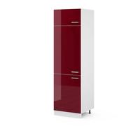 Vicco Armoire pour frigo R-Line, Rouge Brillant, 60cm