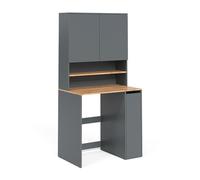 Vicco Armoire pour Machine à Laver Viktor Anthracite/Chêne doré 93.6x88.2 | 2 pièces avec étagère