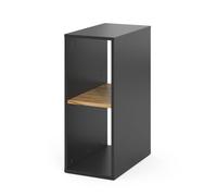 Vicco Armoire pour PC Tomy, Anthracite/chêne doré, 28.5x50cm,2 Compartiments