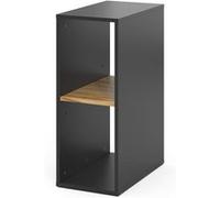 Vicco Armoire pour PC Tomy, Anthracite/chêne doré, 28.5x50cm,2 Compartiments
