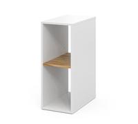 Vicco Armoire pour PC Tomy, Chêne Blanc/Force de l'or, 28.5x50cm avec 2 Compartiments Ouverts