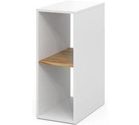 Vicco Armoire pour PC Tomy, Chêne Blanc/Force de l'or, 28.5x50cm avec 2 Compartiments Ouverts