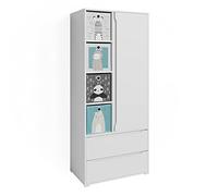 Vicco Armoire Ruben, Blanc, 80 x 189.9 cm