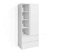 Armoire Ruben, 80x189.9cm, Blanc, Vicco 34592