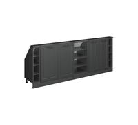Vicco Armoire sous Pente de Toit Rion, Anthracite/Anthracite Maison de Campagne, Lot de 5