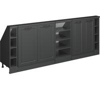 Vicco Armoire sous pente de toit Rion, Lot de 5, Anthracite/Anthracite maison de campagne