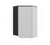 Vicco Armoire Suspendue d'angle Karen, Anthracite/Blanc, 60x75cm